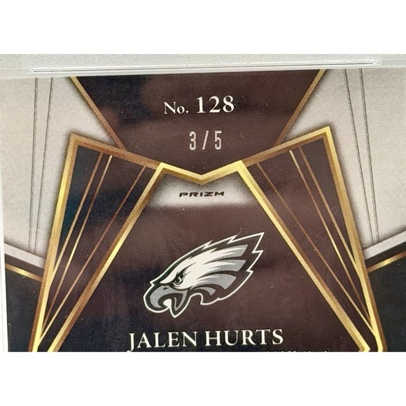 2021 Panini Select JALEN HURTS Green Disco Prizm /5 Premier Level PSA 10‎ Eagles - Picture 3 of 3